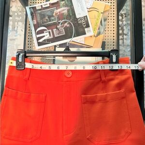Jones New York High Waist Orange Shorts P005
